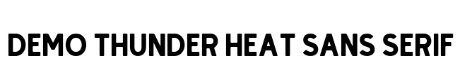 Demo Thunder Heat Sans Serif