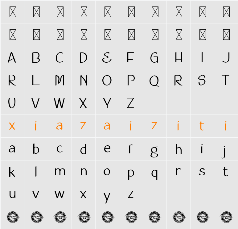 Flores Fresh Demo 字符映射表