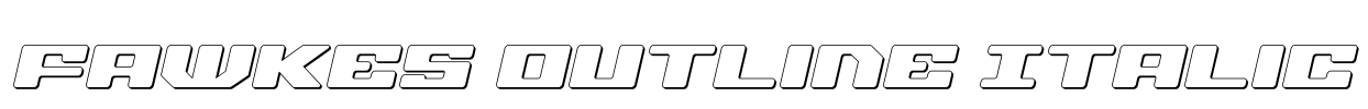 Fawkes Outline Italic