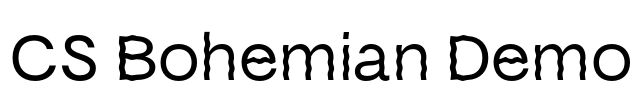 CS Bohemian Demo 字体预览图
