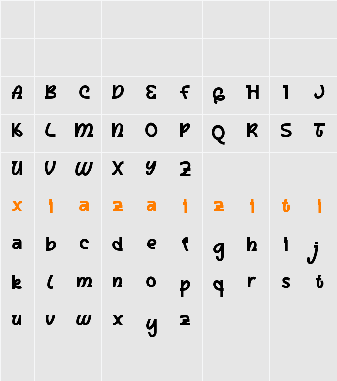 Doremia DEMO 字符映射表