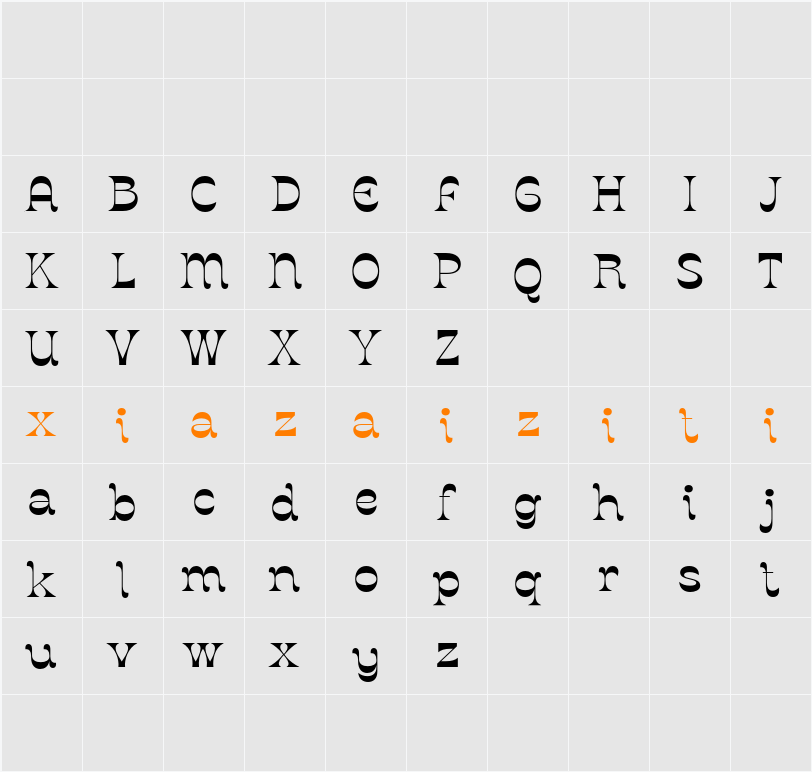 CS Homer Demo 字符映射表