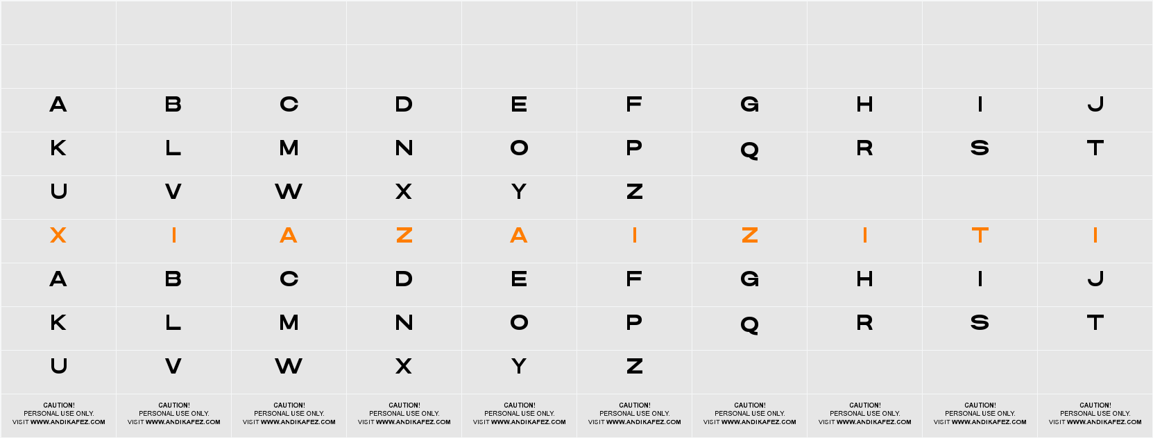 DANSON 字符映射表