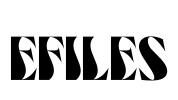 EFILES 字体预览图