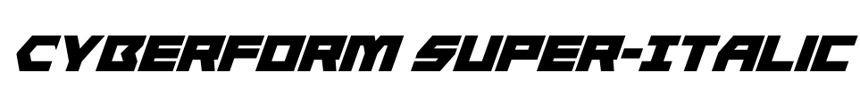 Cyberform Super-Italic