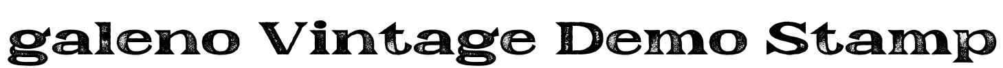 galeno Vintage Demo Stamp