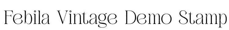 Febila Vintage Demo Stamp