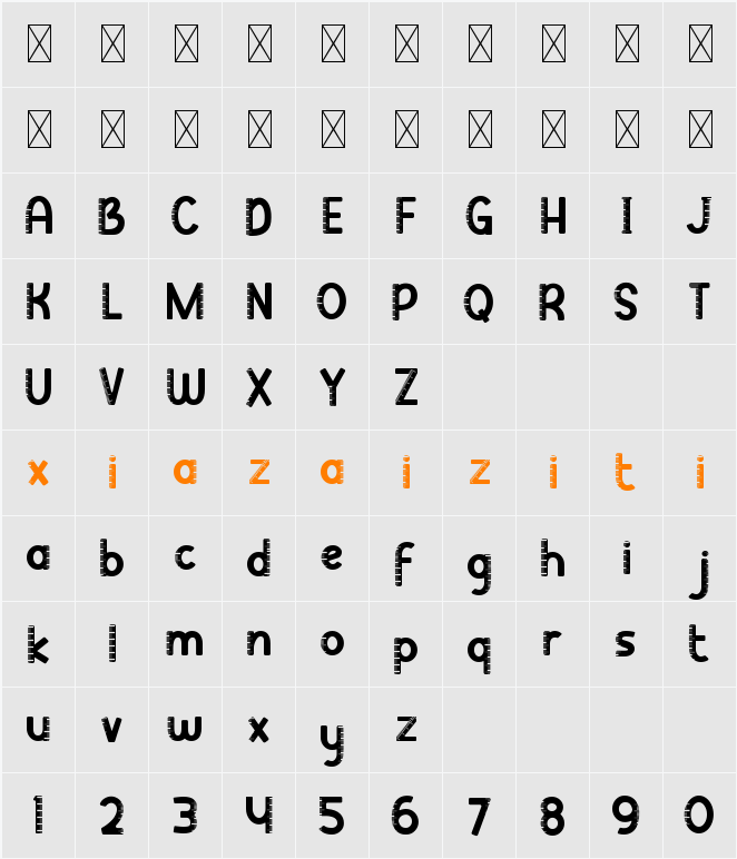 Clever Science Ruler 字符映射表