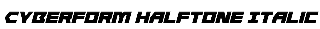 Cyberform Halftone Italic