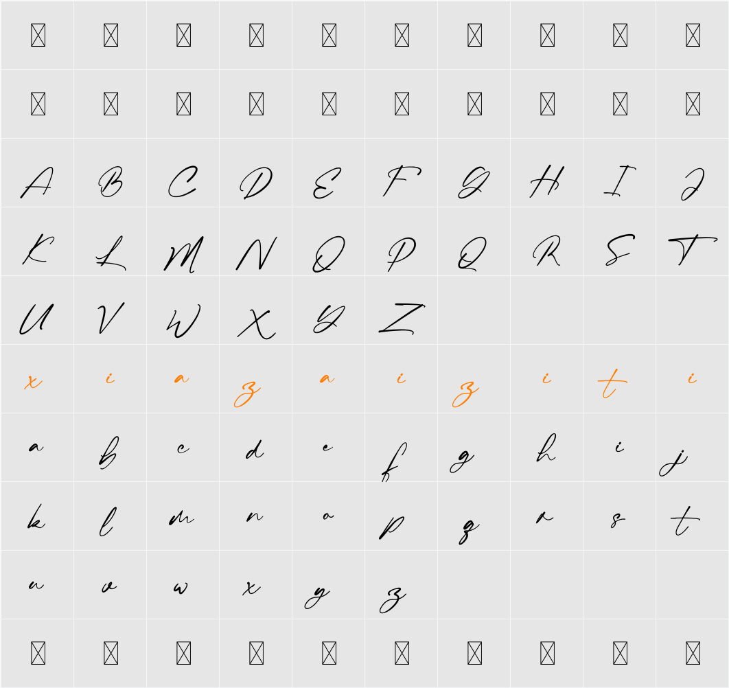 Cambrige 字符映射表
