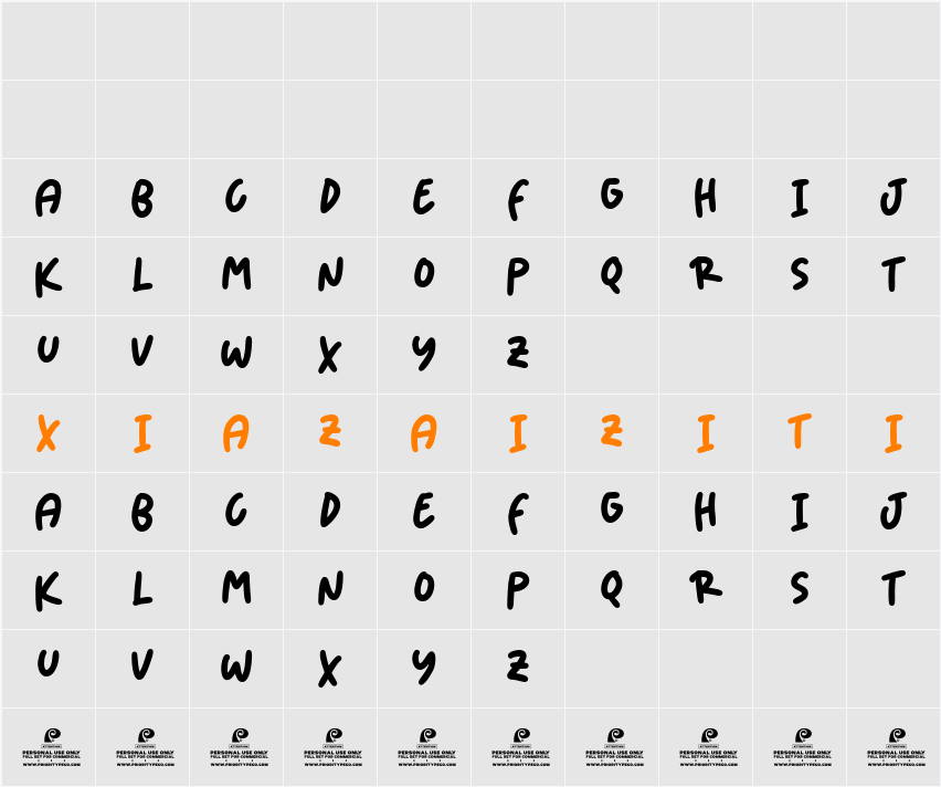 Douce Brise DEMO 字符映射表