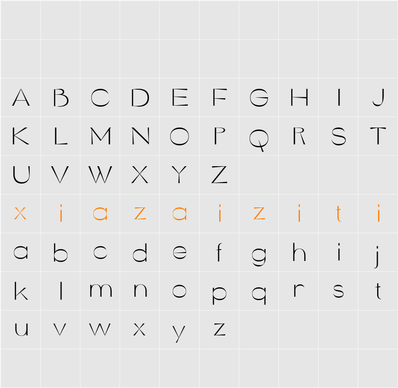 CS Austria Demo 字符映射表