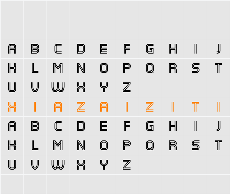 Catalog 字符映射表