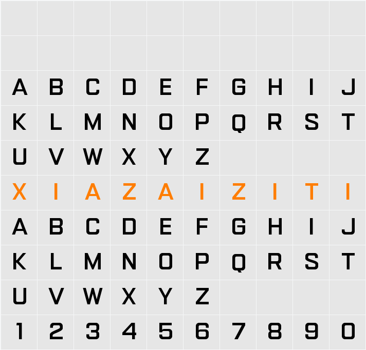 Gemsbuck 02 Bold 字符映射表