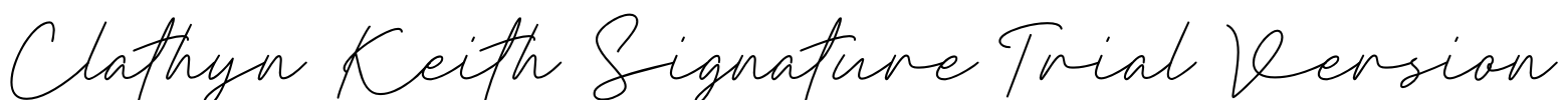 Clathyn Keith Signature-Trial Version