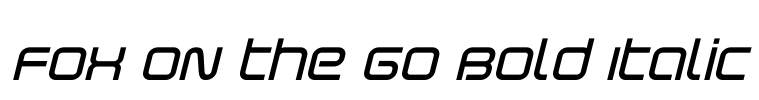 Fox on the Go Bold Italic