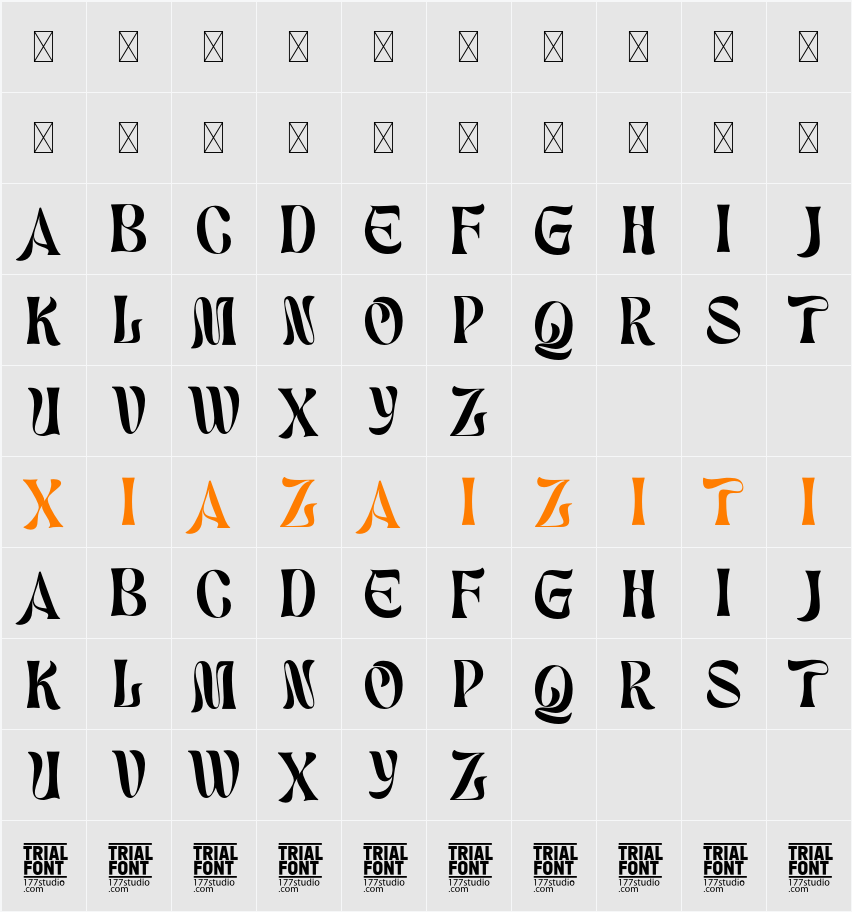 Economic Conditions Demo 字符映射表