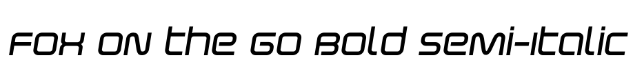 Fox on the Go Bold Semi-Italic