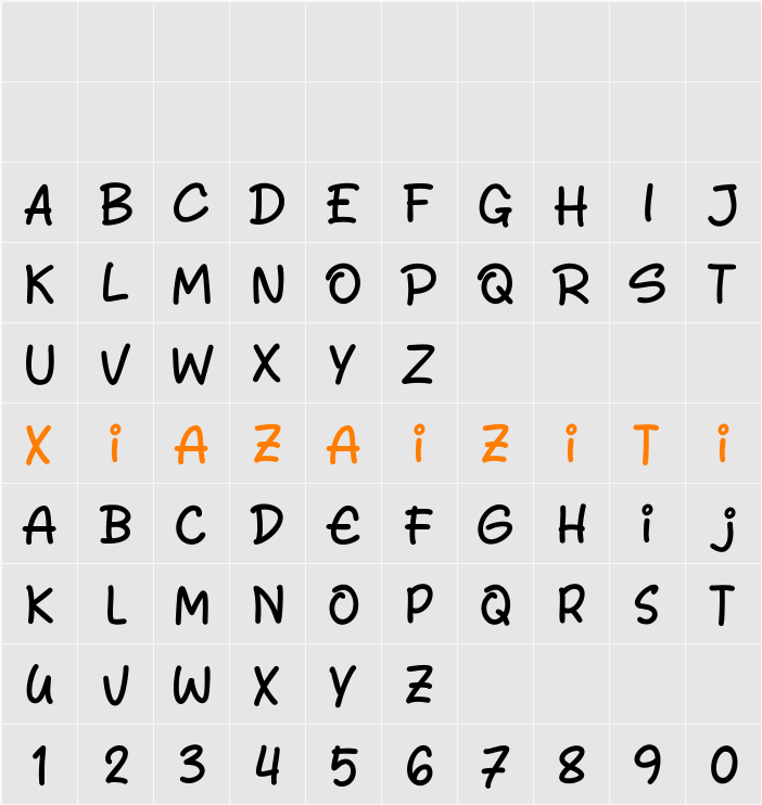 Funky Coffee 字符映射表