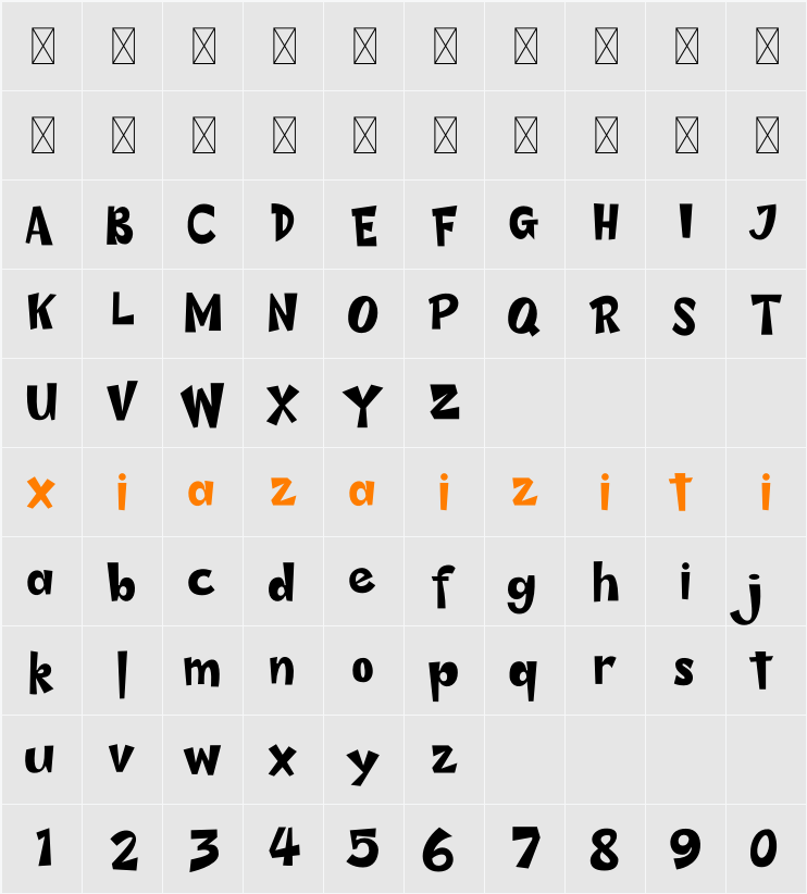 Flapdoodle 字符映射表