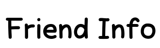 Friend Info