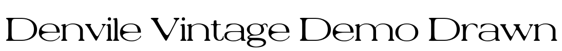Denvile Vintage Demo Drawn