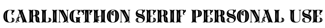 Carlingthon Serif Personal Use