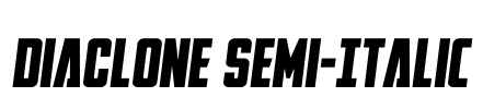 DiaClone Semi-Italic