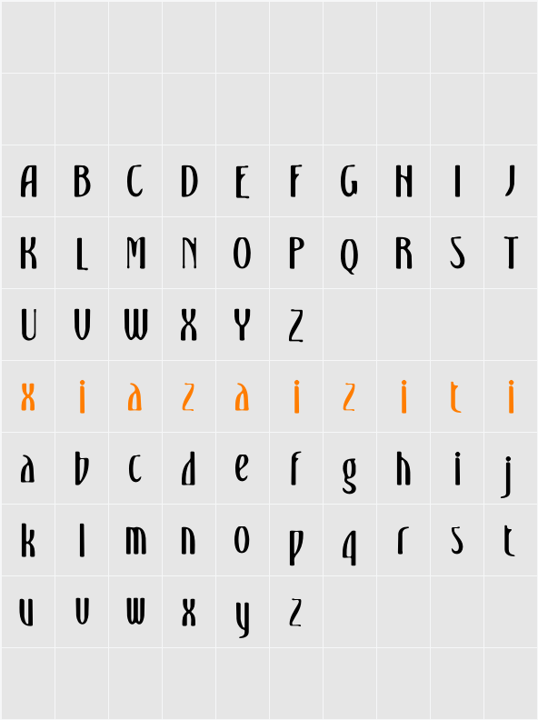 Dallen Blur Demo 字符映射表