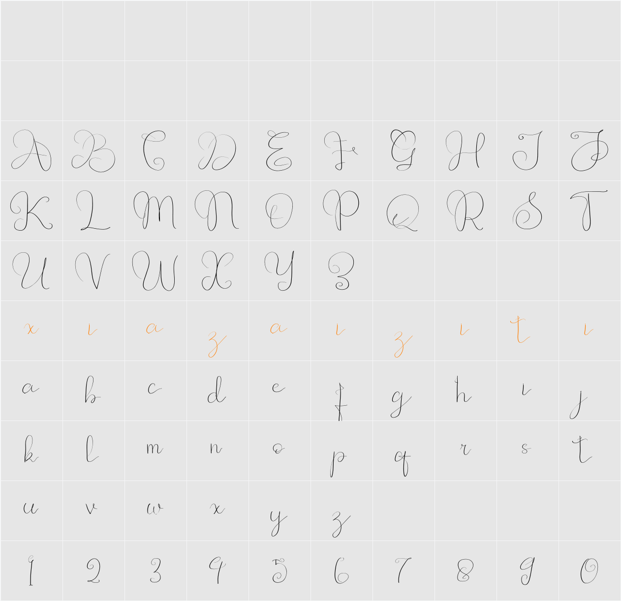 FANTA AHDYA 字符映射表