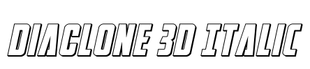 DiaClone 3D Italic
