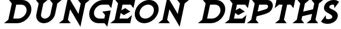 Dungeon Depths 字体预览图