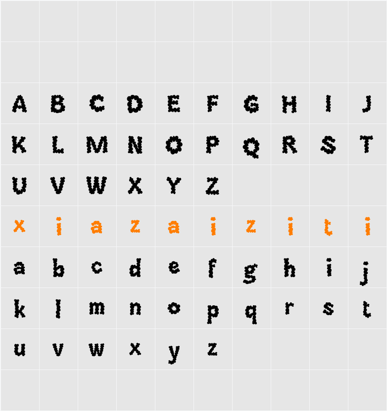 Clodice Demo 字符映射表