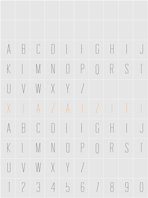 Gemsbuck 04 Thin 字符映射表