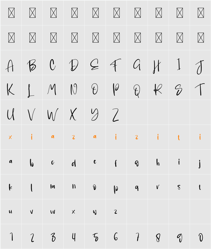 Eagle 字符映射表