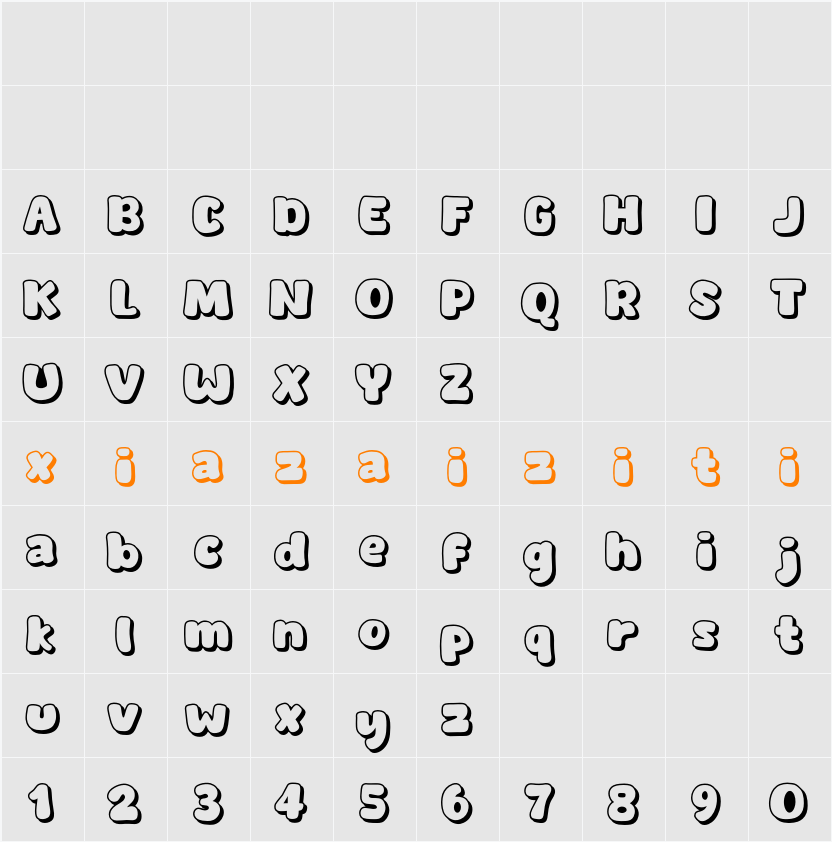 Extra Days 字符映射表