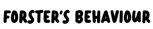 Forster's Behaviour
