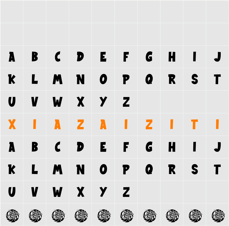 GF Dumbo Demo 字符映射表