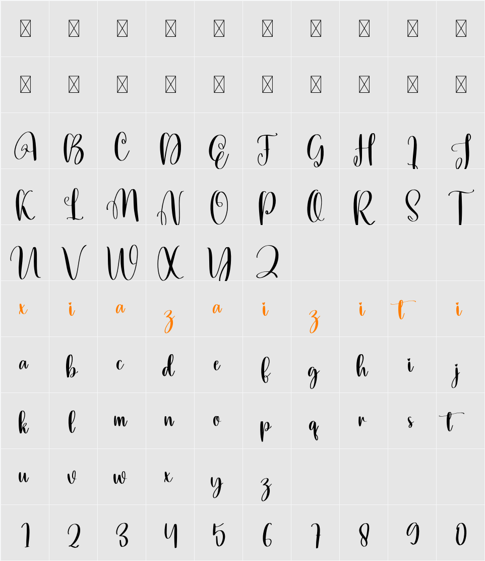 Daddio 字符映射表