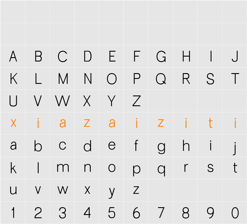 Garute 字符映射表