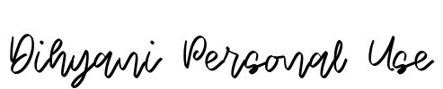 Dihyani Personal Use