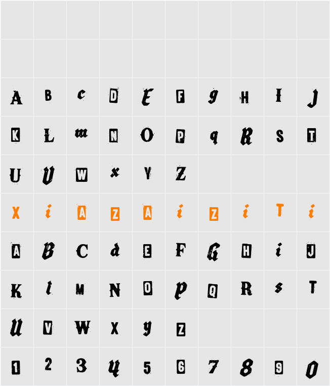 Desfort Ransom 字符映射表