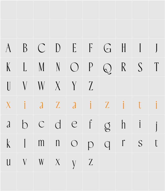 CS Calory Demo 字符映射表