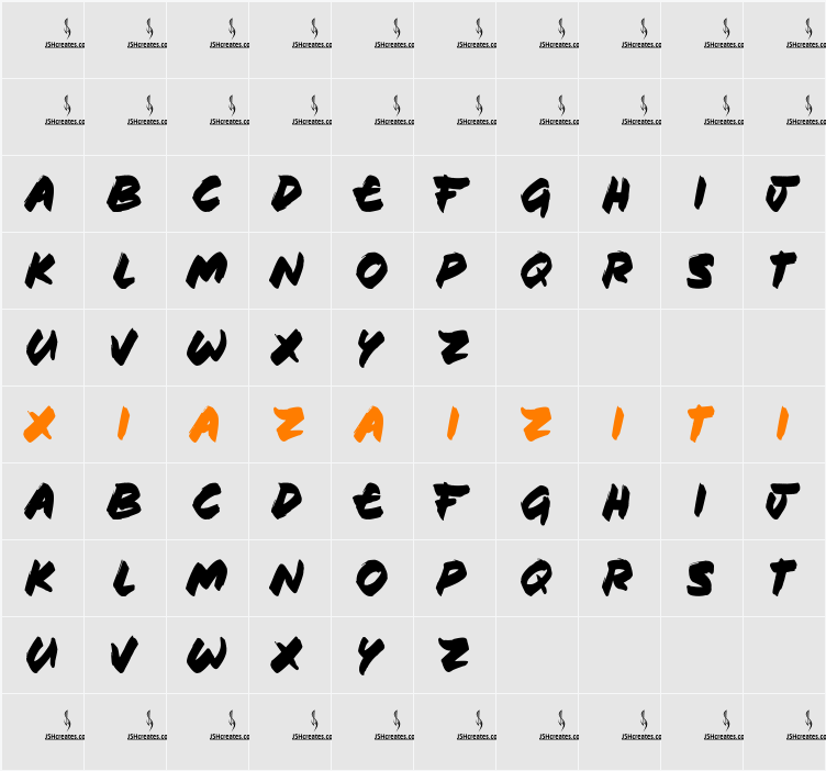 Cafe Felix (Personal Use Only) 字符映射表