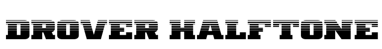 Drover Halftone 字体预览图