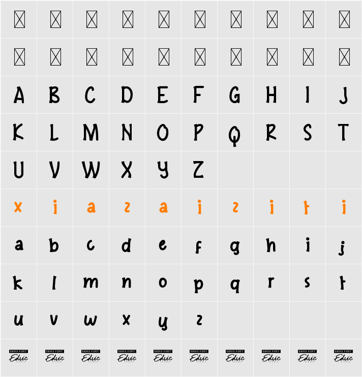 BrunchTimeDemo 字符映射表