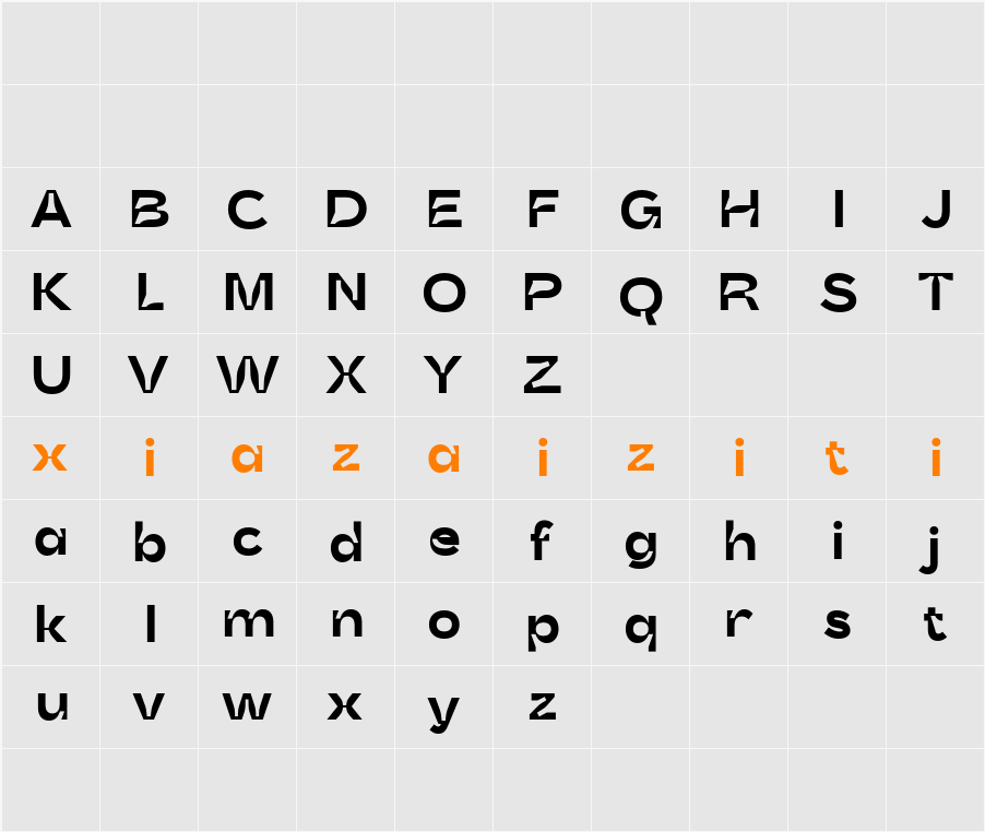 CS Marley Demo 字符映射表