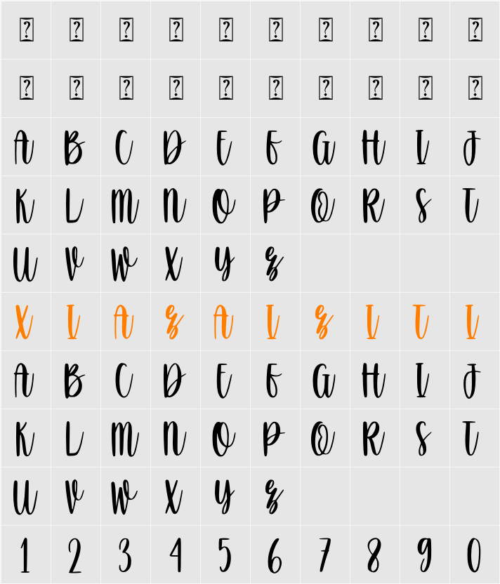 Dreamstar 字符映射表