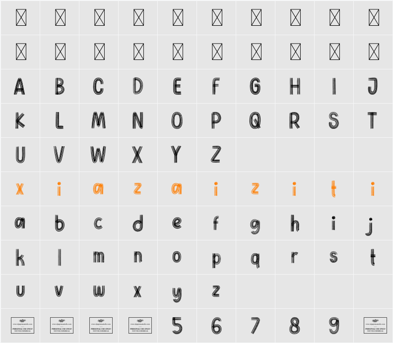 Doomed Free 字符映射表