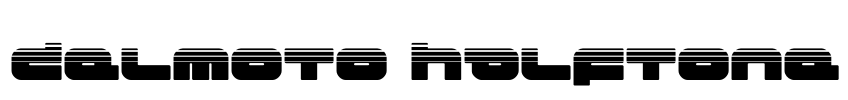 Delmoto Halftone 字体预览图